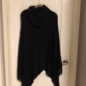 Knit poncho